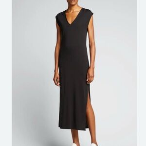FRAME Le Muscle Tee Shirt Dress In Noir